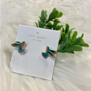 SET OF TWO NWT Kate Spade Hummingbird Stud Earrings
